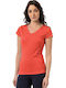 Damen Baumwoll Bluse Koralle
