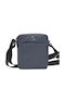 Uranus Leather Men's Shoulder / Crossbody Bag Blue