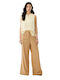 Women's Fabric Trousers Tan