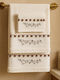 Set of Bath Towels 3 Pcs Design White