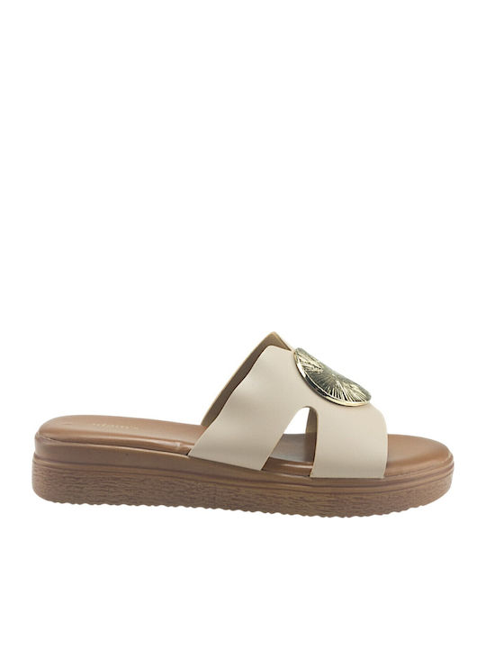 Adam's Shoes Γυναικεία Σανδάλια Μπεζ