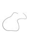 Neck Chain Cable Unisex 925 Silver 42 Centimeters Length Diamond Cut Groumetta 1.5 Millimeters Thickness White Rhodium Plating Nickel Free Tribute 0030021921/silver 0030021921