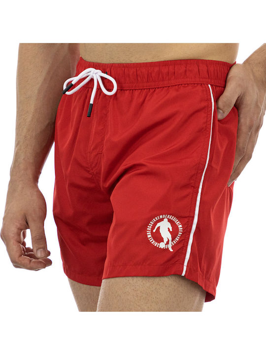 Costum De Baie Bărbați Pantaloni Scurți Roșii