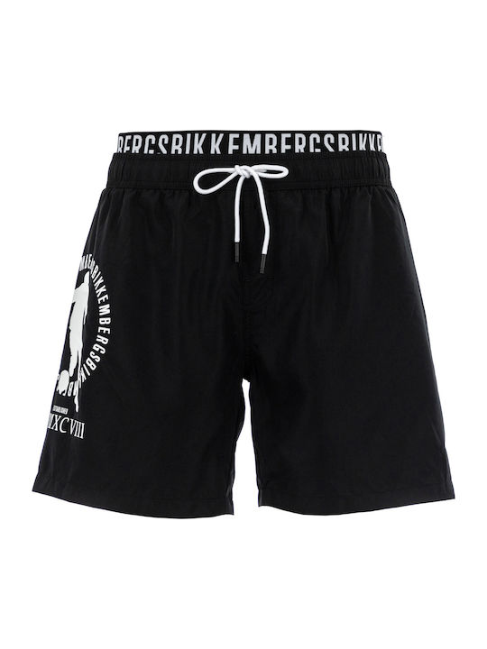 Bikkembergs Ανδρικό Μαγιό Σορτς Black με Σχέδια