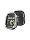 Калъф За Часовник Pc Apple Watch 1 2 3 Ultra 49мм Double Row Diamond Hollow Черен