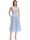 Summer Dress for Wedding / Christening with Lace Blue