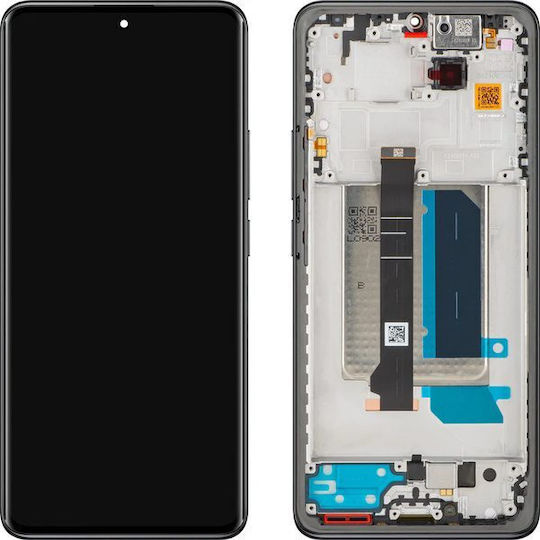 OLED Ersatzbildschirm mit Touch-Mechanismus und Rahmen für Samsung Galaxy A17 5g A176 Schwarz