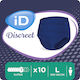 iD Incontinence Underwear Large In Black Colour 10 Units
