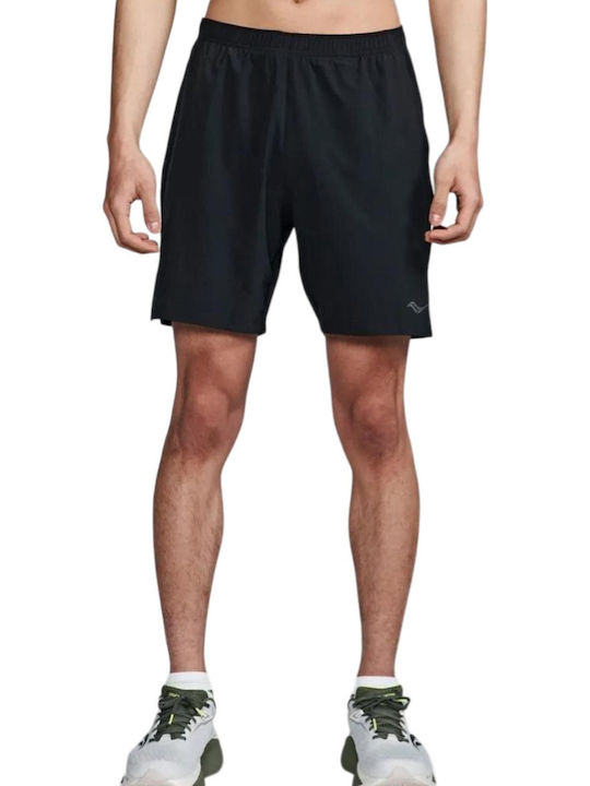 Saucony Outpace Мъжка Черна Бермуда