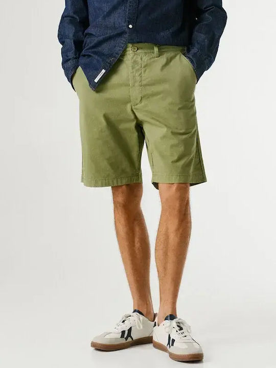 Pepe Jeans Men's Chino Shorts Washed Army Green