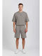 Herren Shorts Set Grau
