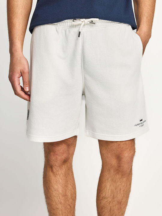Funky Buddha Sports Men's Bermuda White