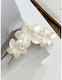 Set Of 2 Hair Claw Clips Three Ivory Flowers Anela