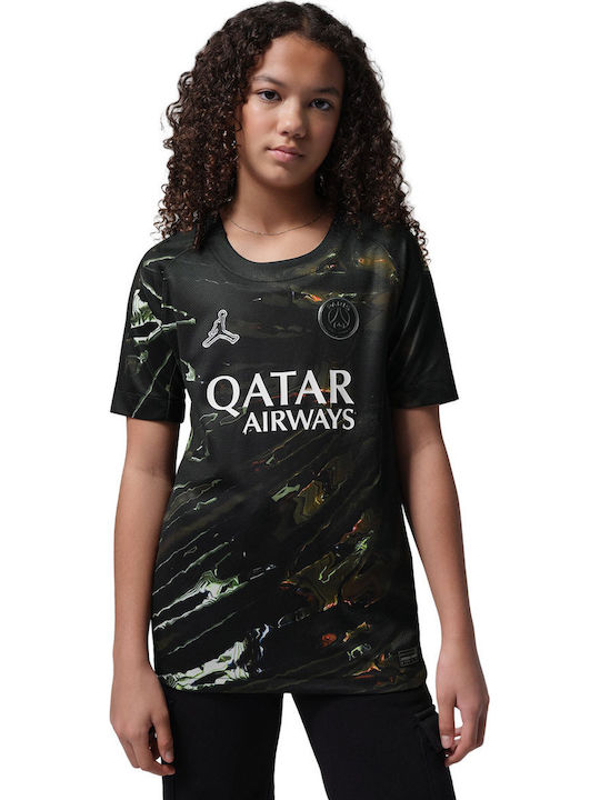 Kids Top Dri-Fit Short-Sleeved Black Psg