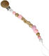 Pacifier Clip Made of White Silicone