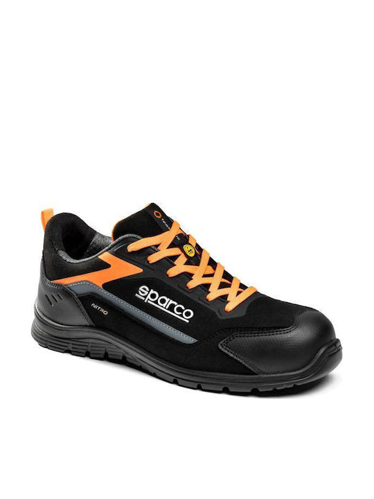 Sparco Nitro Advanced Elfyn S3s Sr Fo Sc Esd Black Fluo Orange En Iso 20345:2022 + A1:2024 Btb0044b0e330