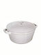 Staub Round Cast Iron Dutch Oven 33x35cm 3 Pieces