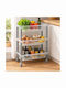 Kitchen Rack Plastic 3 Tiers White 50x20x60.5cm