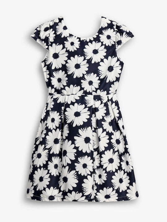 Funky Rochie Fete Floral Albastru Floral