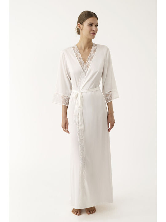 Promise Summer Bridal Women's White Robe