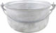 Aluminum Food Cauldron 2.5l Capacity Round Bottom Ext 8057