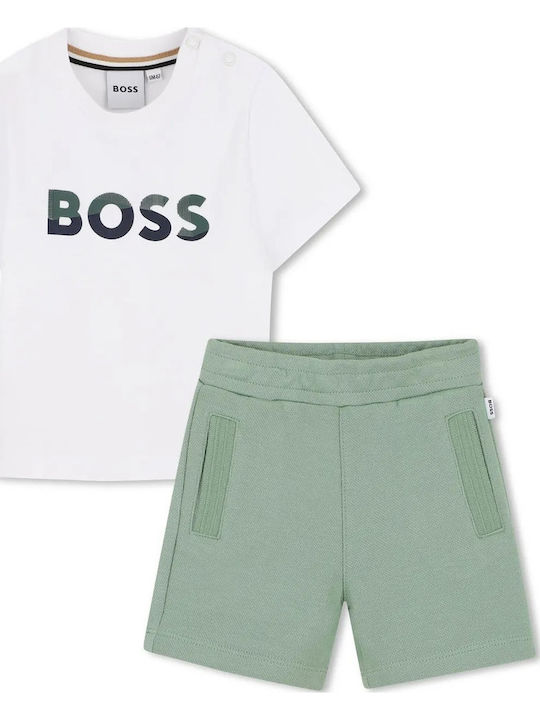 Kids Set with Shorts Summer 2pcs White