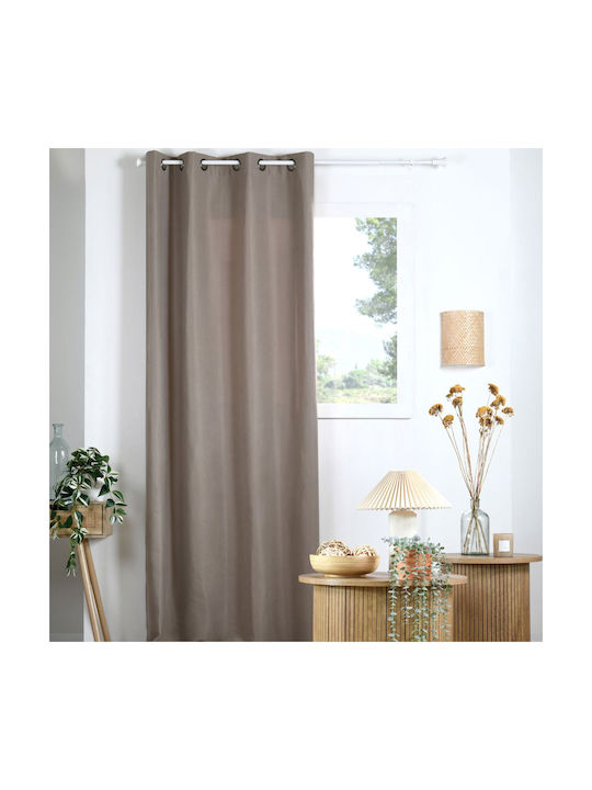 Spitishop Vorhänge Milton Taupe 135x240cm