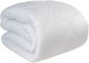 Hotel Quilt White Single 160x240cm Cotton Sateen
