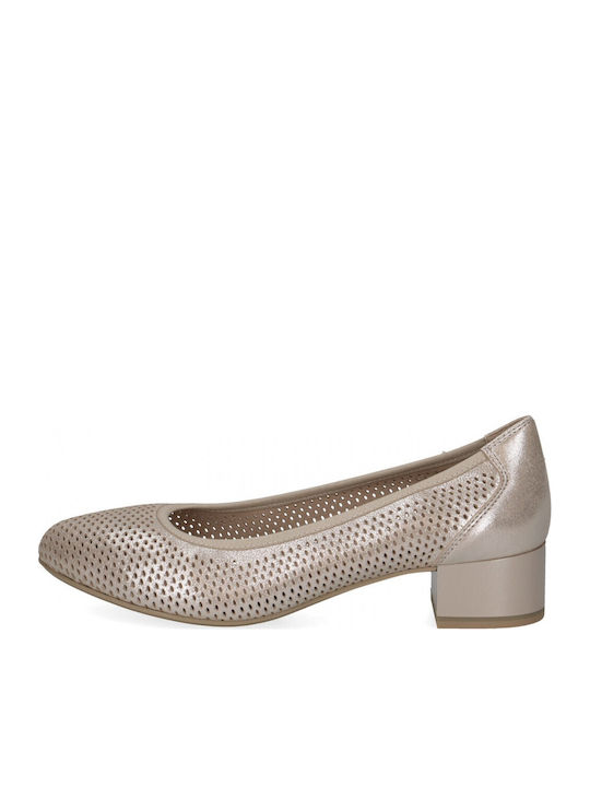 Caprice Leder Pumps Beigen