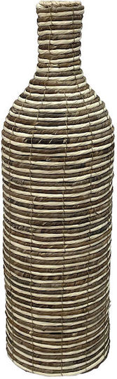 Rattan Bamboo Vase Natural Brown Beige Bottle Weave Striped Φ20x70cm 6/kib