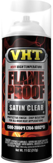 VHT High Temperature Paint Spray with Satin Effect Transparent Transparent Satin 400ml