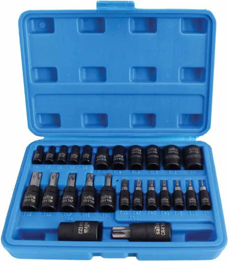 Satra Steckdosen Pneumatisch Torx Set 25Stücke