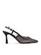 Spitze Zehe Pumps mit Stiletto Absatzdicke Schwarz