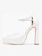 Leather White Heels
