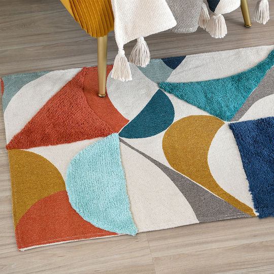 S-f Blokken Rug Rectangular Multicolour 60x90cm