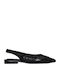 Γυναικείες Μπαλαρίνες Slingback με Λουράκι σε Μαύρο Χρώμα