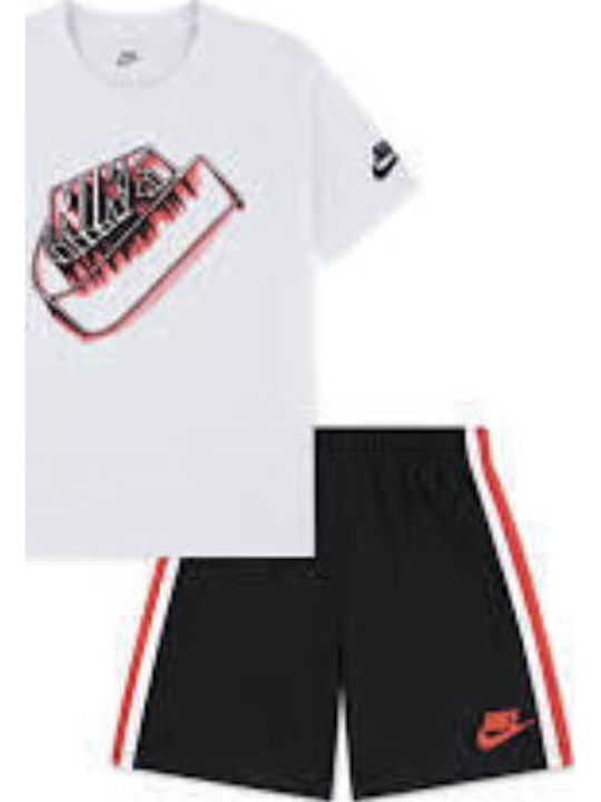 Детски Комплект със Шорти Летен 2 Части Черен Sportswear