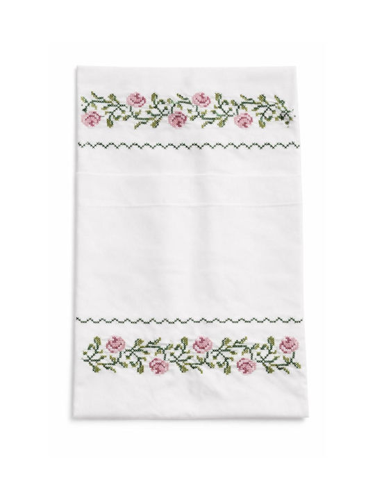 Σετ Μαξιλαροθήκες Light Pink Rose 50x70εκ.