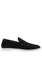 Suede Men's Loafers in Black Colour