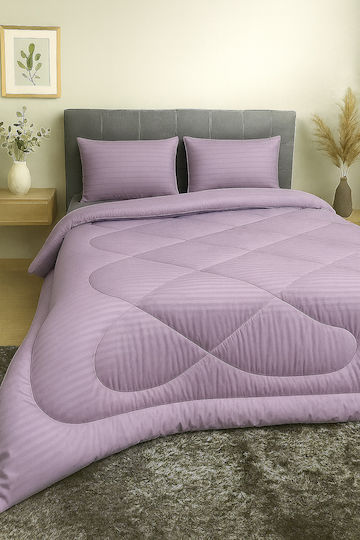 Плик За Завивка Единичен 160x220 Stripe Лилав