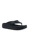 Flip Flops With Platform In Black Colour