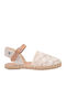 Kids Ballerinas with Hoop & Loop Closure White