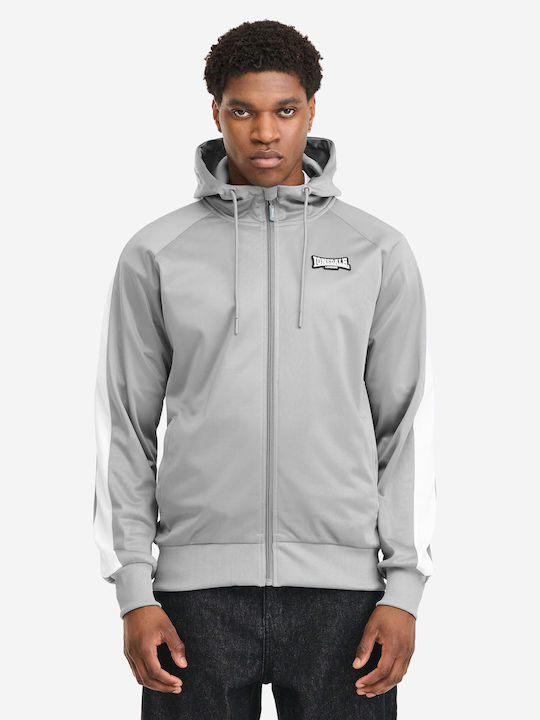 Cardigan with Hood Gray/White/Black
