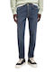 Men's Jeans Trousers with Regular Tapered Fit Blue