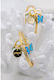 Kymi Christening Charm Bracelet Light Blue 2 Pieces MN303