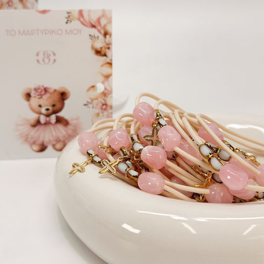 Celfie & CO Christening Charm Bracelet Pink 50 Pieces