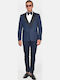 Winter Men's Groom's Suit with Slim Fit Blue