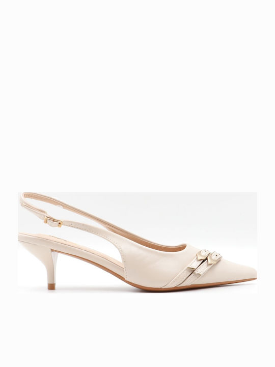 Vera Blum Heels with Strap Beige