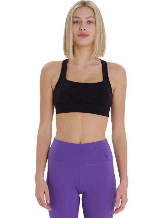 Women's Athletic Sports Bra Black with Lining