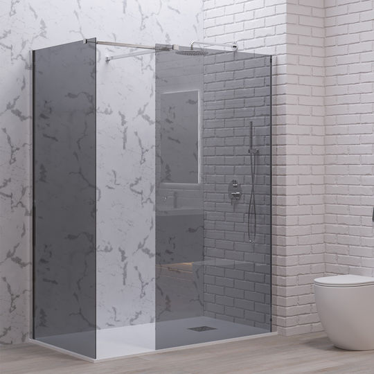 Karag Walkin 2 Partea Fixă Duș 90x200cm Fume Cromo 5206836662954